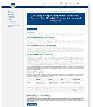 Thought Leadership Hub landing page.