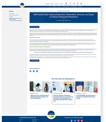 2024 AMR Summit Manuscript summary article.