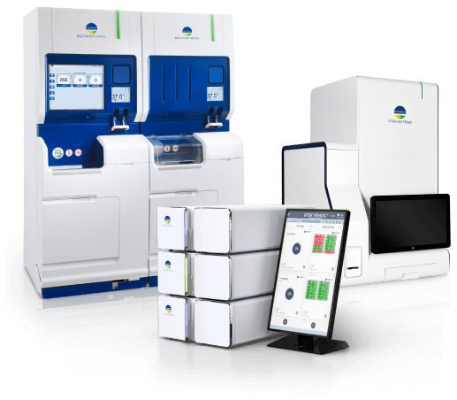 BACT/ALERT® VIRTUO®, VITEK® REVEAL™, AND VITEK® MS PRIME systems.