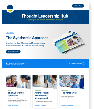 Thought Leadership Hub landing page.